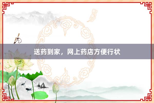 送药到家，网上药店方便行状